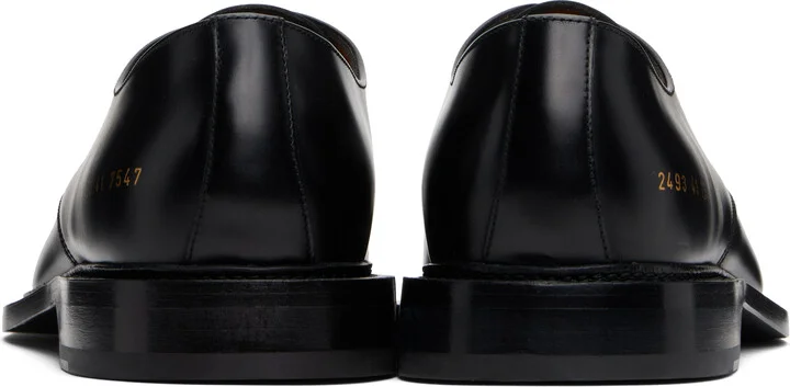 Common Projects Black Polished Leather Derbys - Image 2