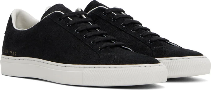 Common Projects Black Retro Suede Sneakers - Image 4