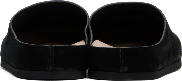 Common Projects Black Suede Clog Loafers - Image 2