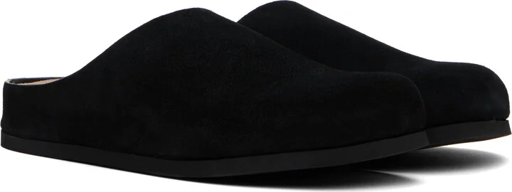 Common Projects Black Suede Clog Loafers - Image 4