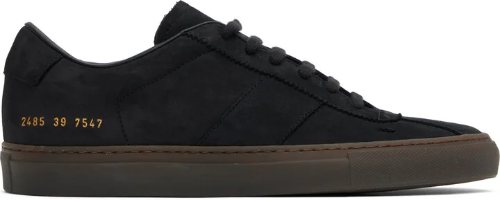Common Projects Black Tennis Trainer Sneakers
