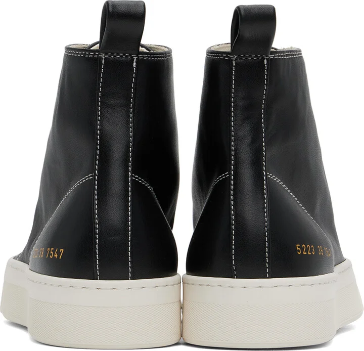 Common Projects Black Tournament High Sneakers - Image 2