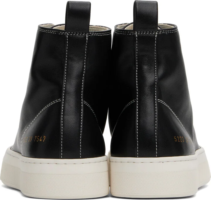 Common Projects Black Tournament High Sneakers - Image 2