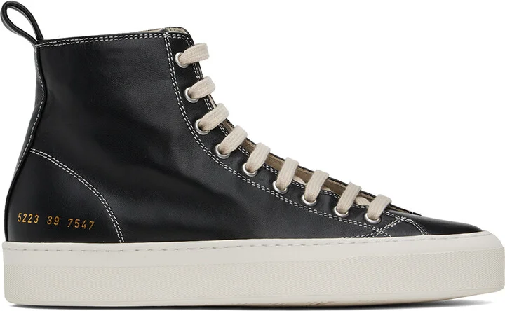 Common Projects Black Tournament High Sneakers