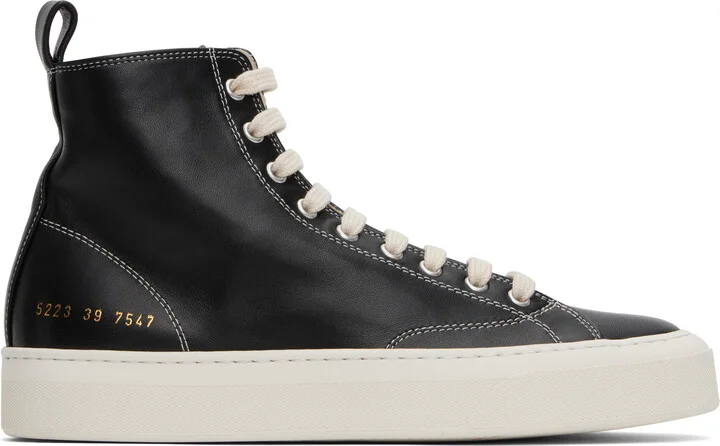 Common Projects Black Tournament High Sneakers