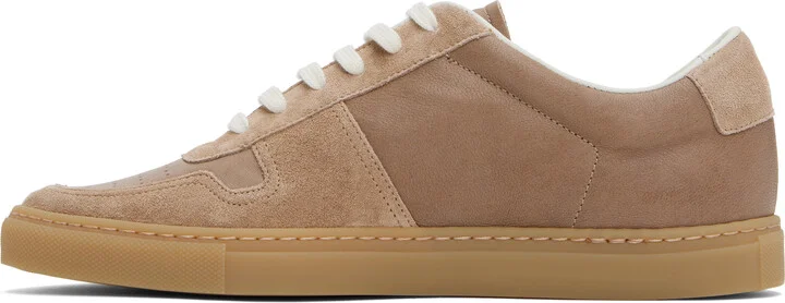 Common Projects Brown BBall Duo Slim Sneakers - Image 3