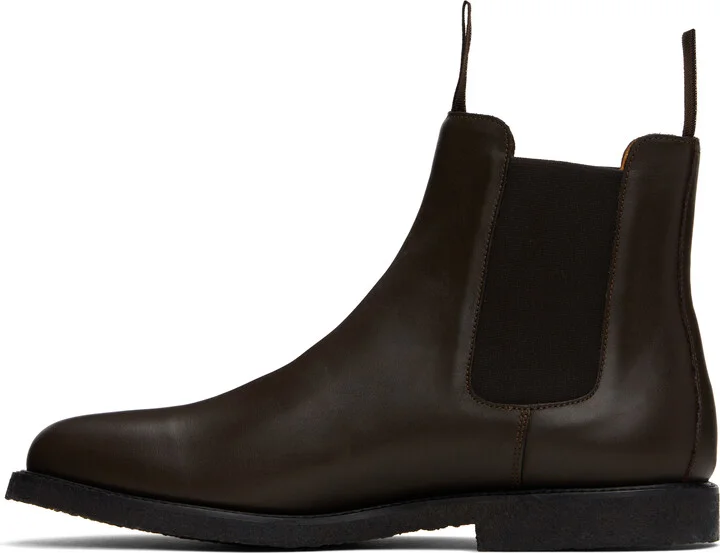 Common Projects Brown Classic Chelsea Boots - Image 3