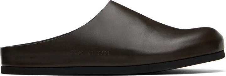 Common Projects Brown Clog Loafers