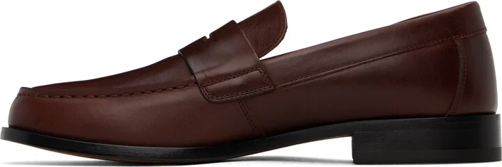 Common Projects Brown Leather Loafers - Image 3
