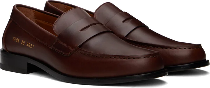 Common Projects Brown Leather Loafers - Image 4