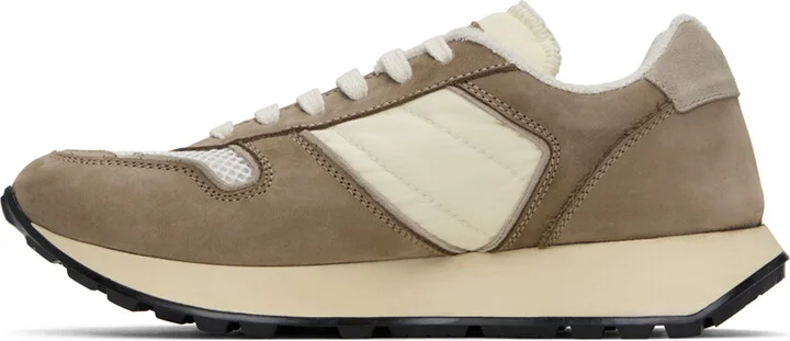 Common Projects Brown & Off-White Track SS24 Sneakers - Image 3