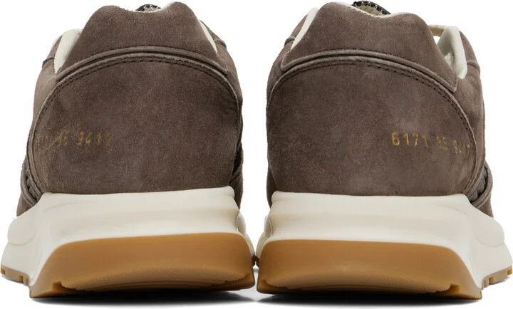 Common Projects Brown Track Premium Sneakers - Image 2