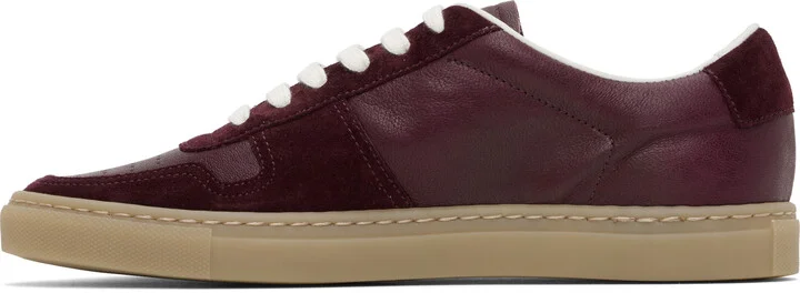 Common Projects Burgundy BBall Duo Slim Sneakers - Image 3