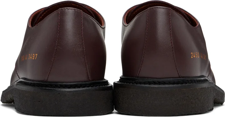 Common Projects Burgundy Officer's Derbys - Image 2