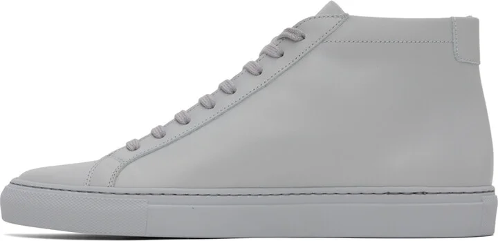 Common Projects Gray Achilles Mid Sneakers - Image 3