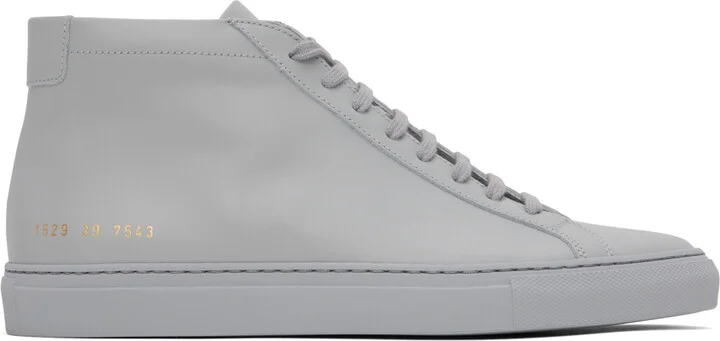 Common Projects Gray Achilles Mid Sneakers