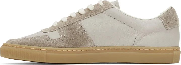 Common Projects Gray Bball Duo Slim Sneakers - Image 3