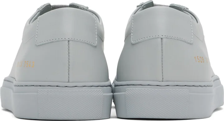 Common Projects Gray Original Achilles Low Sneakers - Image 2