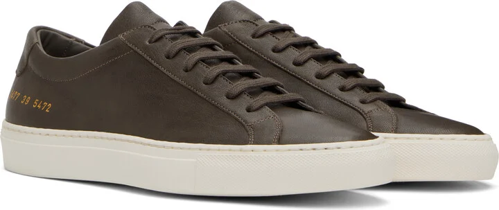 Common Projects Gray Summer Achilles Sneakers - Image 4