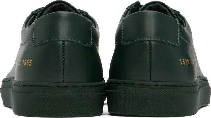 Common Projects Green Achilles Low Sneakers - Image 2