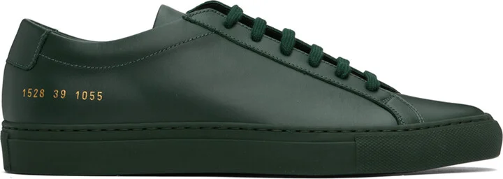 Common Projects Green Achilles Low Sneakers