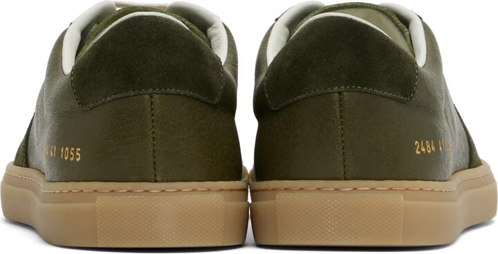 Common Projects Green BBall Duo Slim Sneakers - Image 2