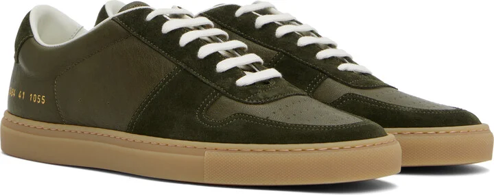Common Projects Green BBall Duo Slim Sneakers - Image 4