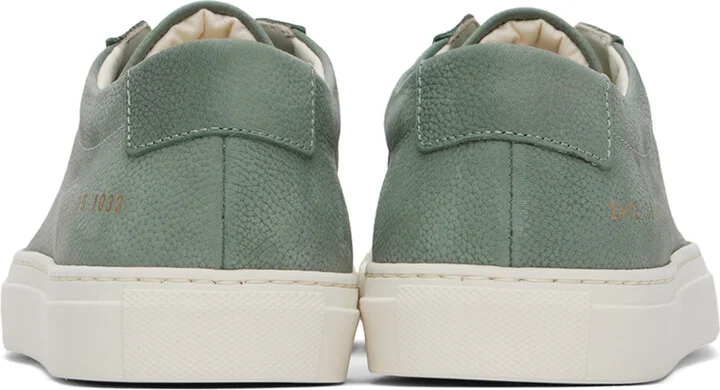Common Projects Green Contrast Achilles Sneakers - Image 2