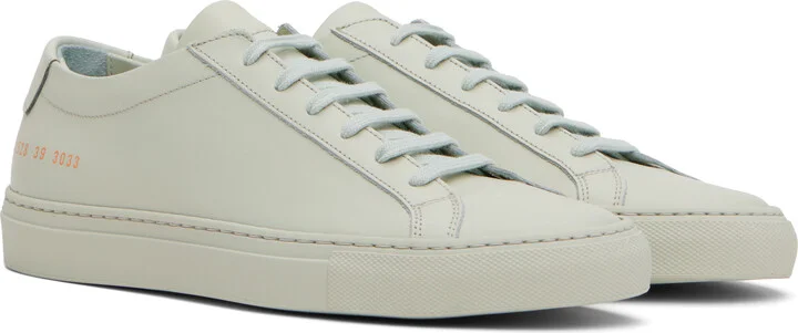 Common Projects Green Original Achilles Low Sneakers - Image 4