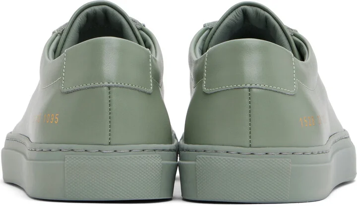 Common Projects Green Original Achilles Low Sneakers - Image 2