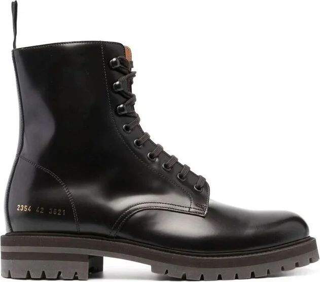 Common Projects Lace Zipped Combat Boots