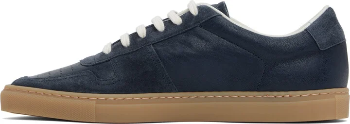 Common Projects Navy BBall Duo Slim Sneakers - Image 3