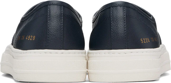 Common Projects Navy Four Hole Sneakers - Image 2