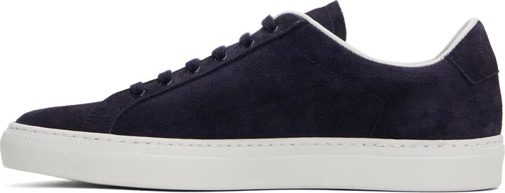 Common Projects Navy Retro Suede Sneakers - Image 3