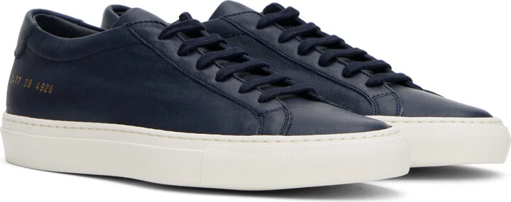 Common Projects Navy Summer Achilles Sneakers - Image 4