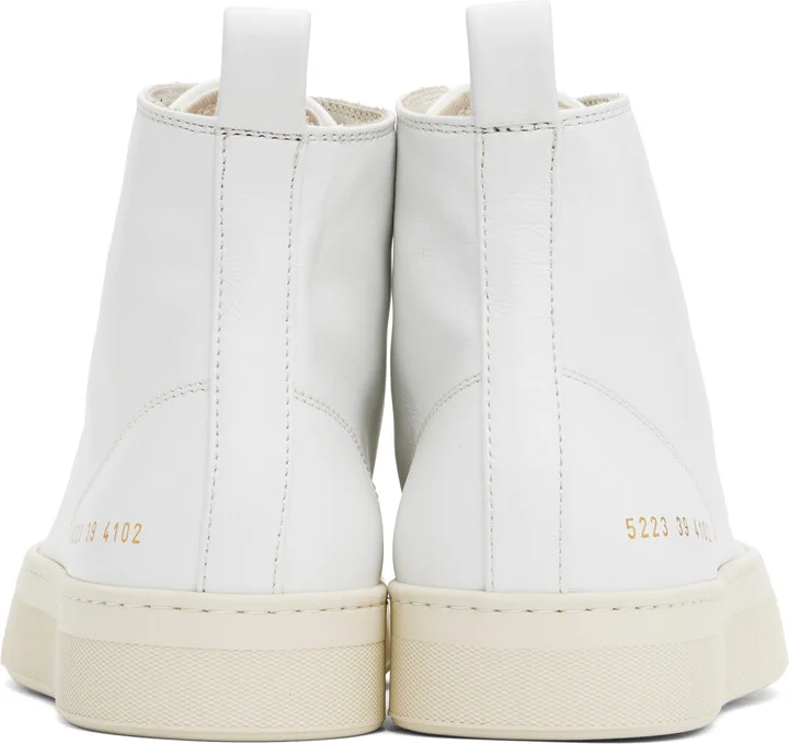 Common Projects Off-White Tournament High Sneakers - Image 2