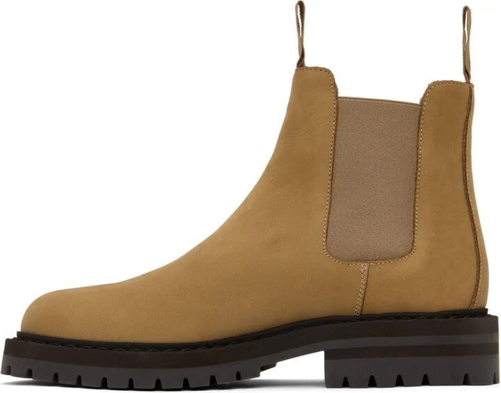 Common Projects Tan Suede Chelsea Boots - Image 3