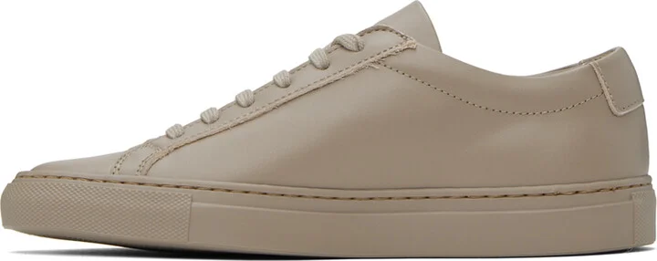 Common Projects Taupe Achilles Low Sneakers - Image 3