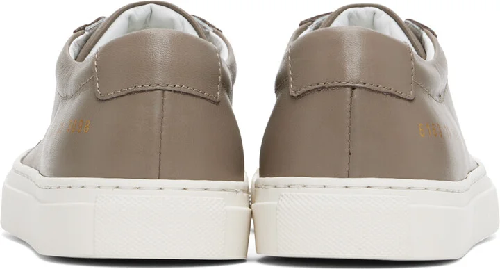 Common Projects Taupe Achilles Sneakers - Image 2