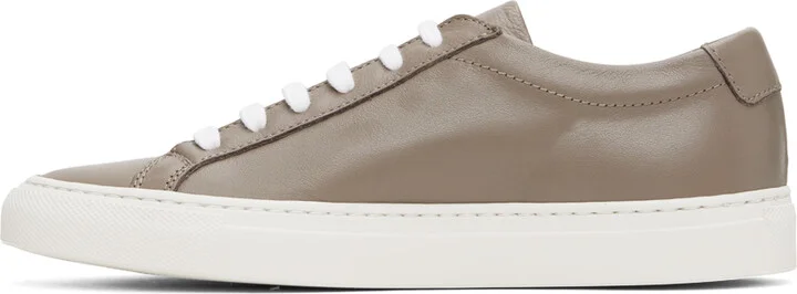 Common Projects Taupe Achilles Sneakers - Image 3