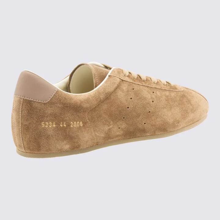 Common Projects Taupe Leather Sneakers - Image 3