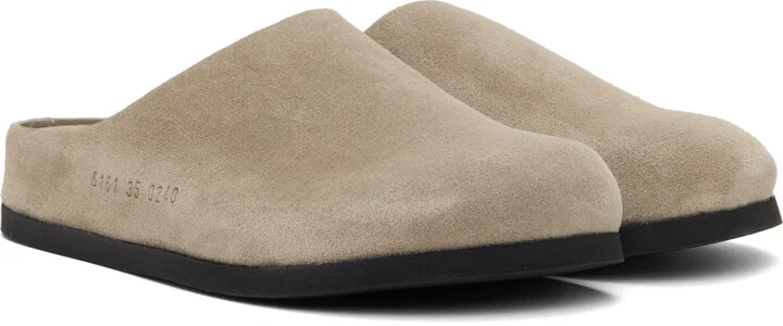 Common Projects Taupe Suede Slip-on Loafers - Image 4