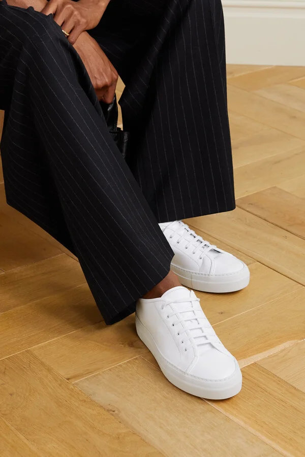 COMMON PROJECTS - Tournament Leather Sneakers - White - Image 2
