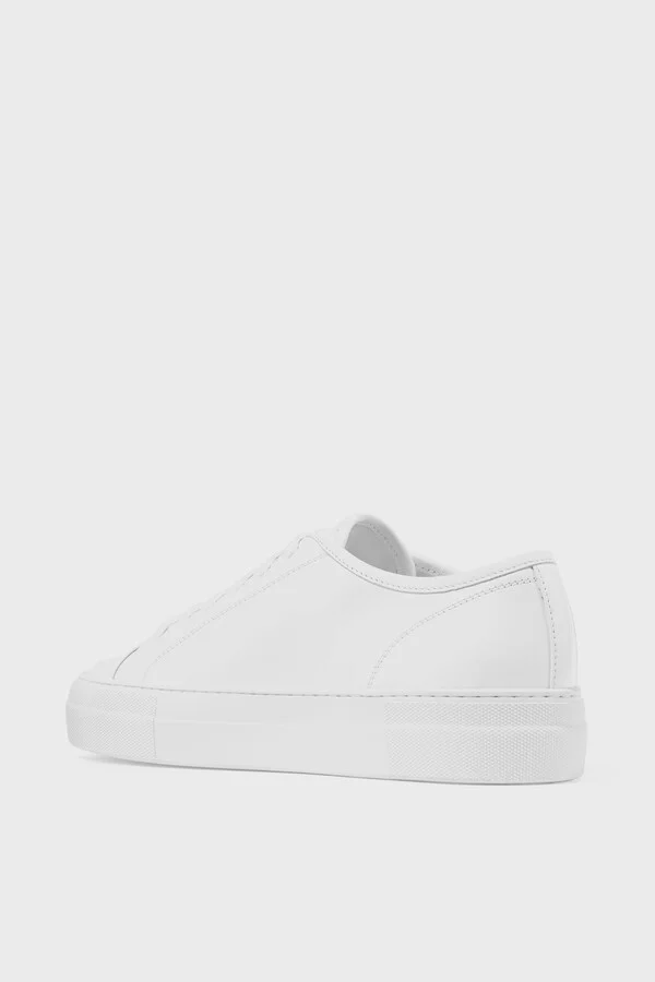 COMMON PROJECTS - Tournament Leather Sneakers - White - Image 3