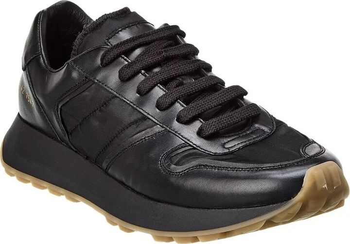 Common Projects Track 76 Nylon & Leather Sneaker