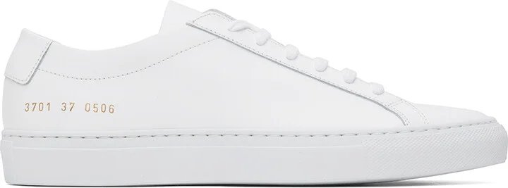 Common Projects White Achilles Low Sneakers
