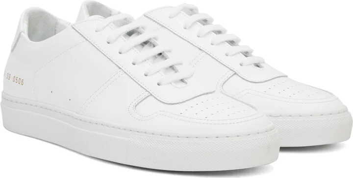 Common Projects White BBall Low Sneakers - Image 4