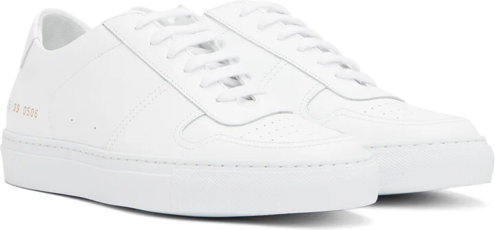 Common Projects White BBall Low Sneakers - Image 4