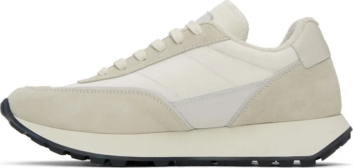 Common Projects White & Beige Track Classic Sneakers - Image 3