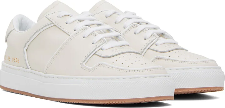 Common Projects White Decades Low Sneakers - Image 4
